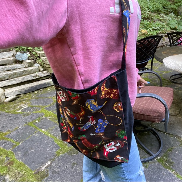 Cowboy boot tote bag - Picture 2 of 4